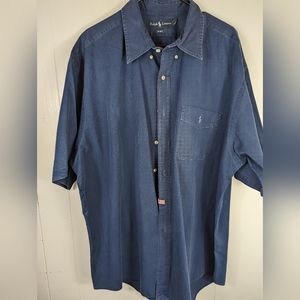 Polo Ralph Lauren SS Oxford Navy Sz 2XL